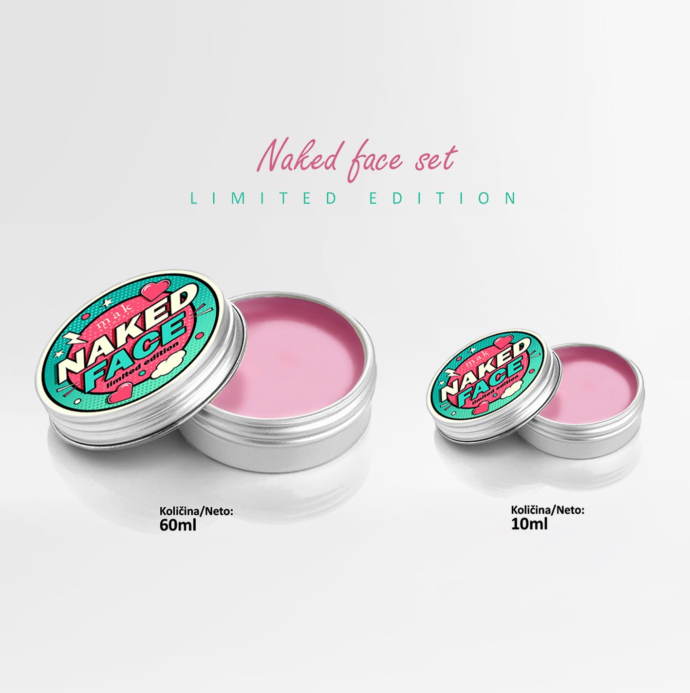 NAKED FACE LIMITED EDITION SET 60ml + 10ml